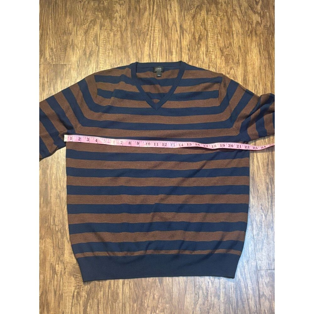 j‎ crew merino wool sweater v neck preppy dark academia old money quiet luxury L - Picture 3 of 9